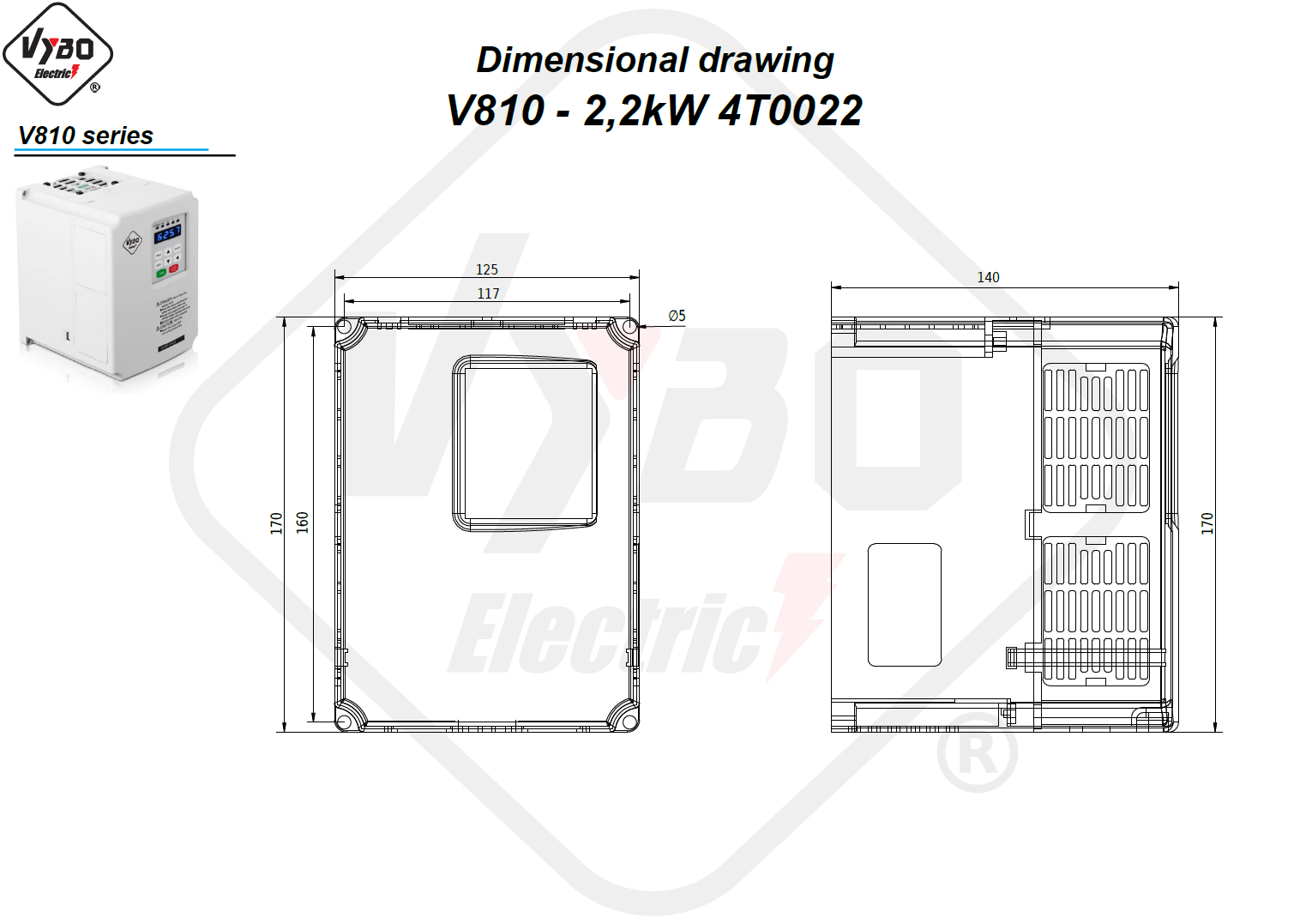 Dimenziós rajz V810 4T0022