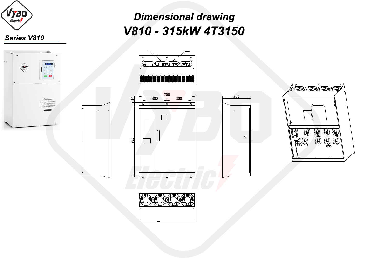 Dimenziós rajz V810 4T3150