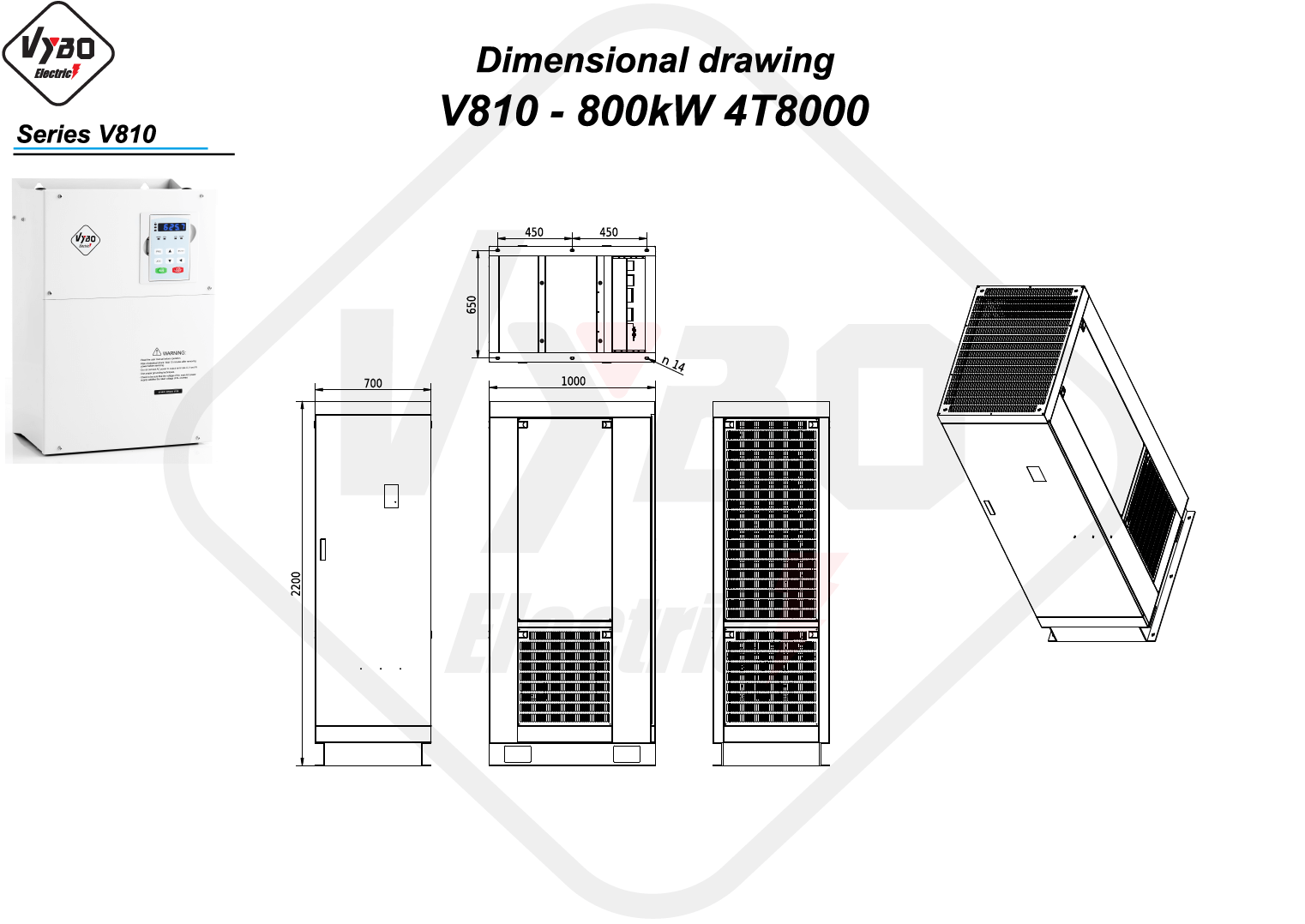 Dimenziós rajz V810 4T8000